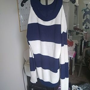 Navy stripe sweater